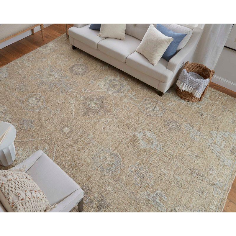 Grafton Transitional Floral & Botanical Tan/Gray/Ivory Area Rug