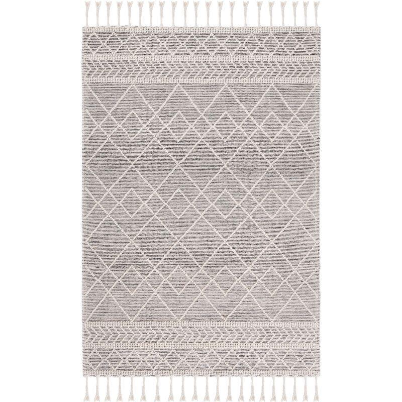 Natura NAT339 Hand Woven Area Rug - Ivory/Black - 3'x5' - Safavieh.