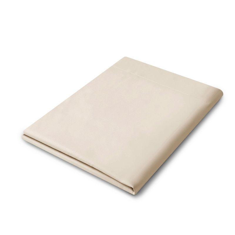 Swift Home | 1-Piece Microfiber Flat Sheet Cream Queen