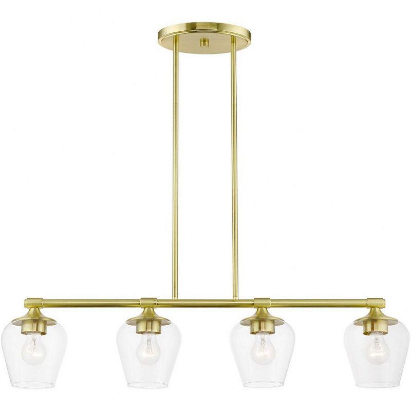 Livex Lighting Willow 4 - Light Chandelier in  Satin Brass