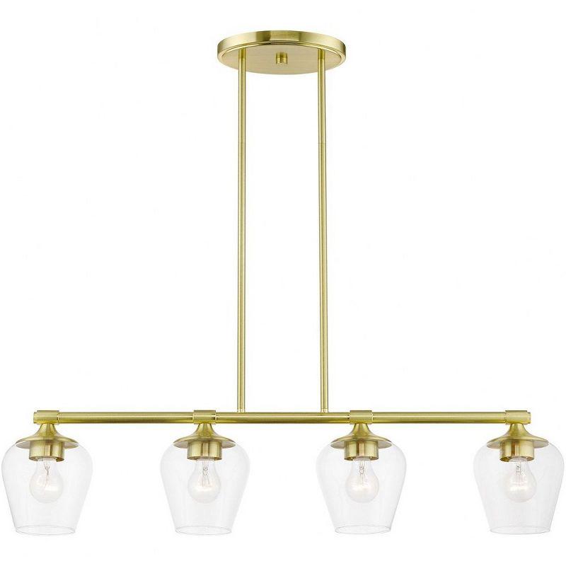 Livex Lighting Willow 4 - Light Chandelier in  Satin Brass