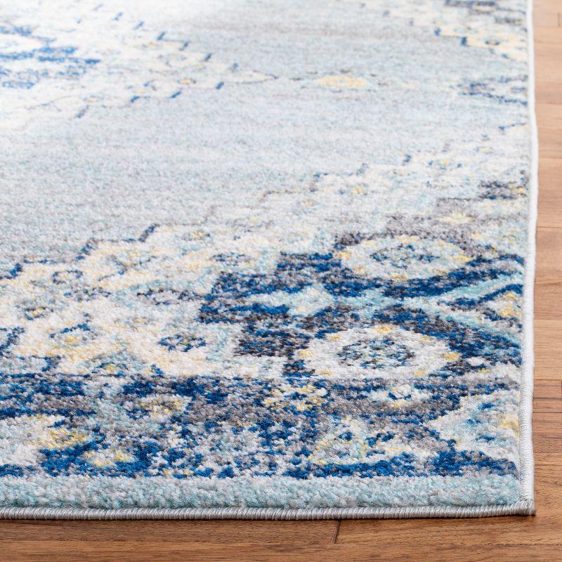 Madison MAD615 Power Loomed Runner Rug - Grey/Cream - 2'3"x6' - Safavieh.
