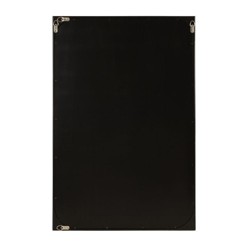 Kate & Laurel All Things Decor 24"x36" Kenai Framed Wall Mirror Black: Modern Rectangular Design, No Assembly Required