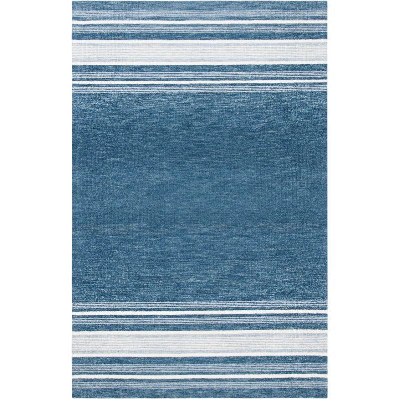 Metro MET602 Hand Tufted Indoor Area Rug - Blue/Ivory - 4'x6' - Safavieh
