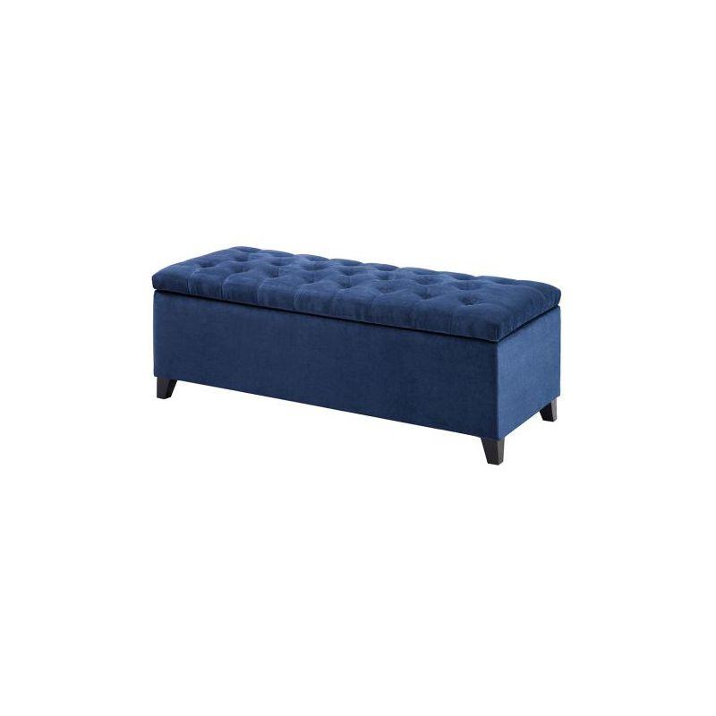 Everly Quinn Tufted Top Storage Bench, Mudroom Bench