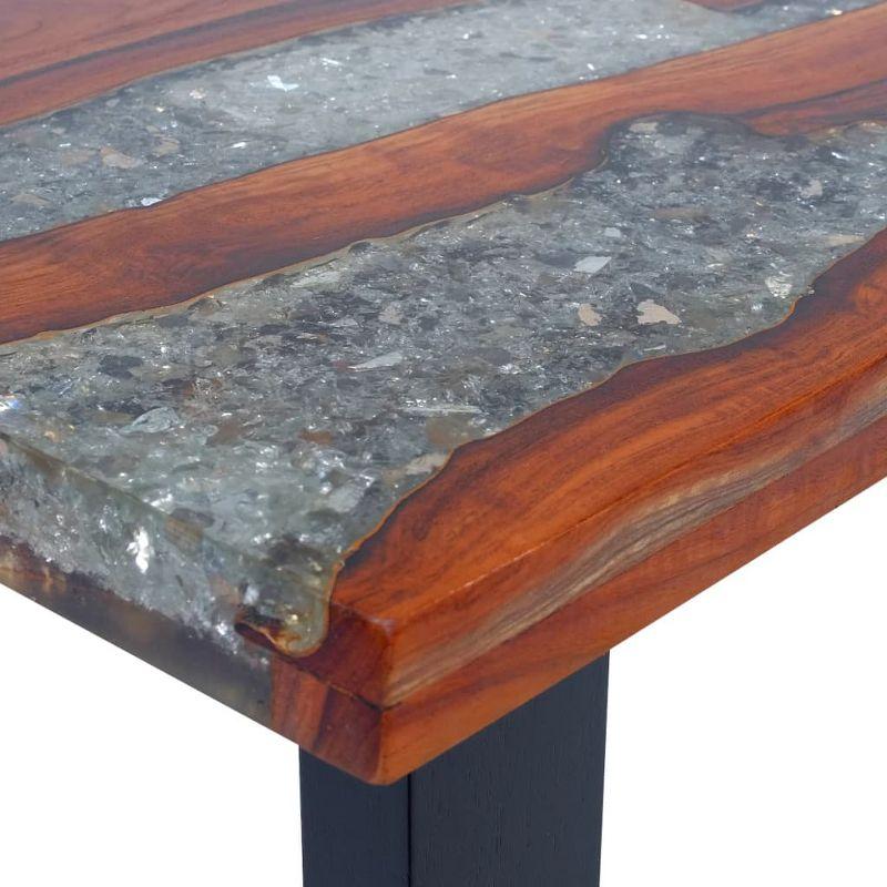 vidaXL Coffee Table Teak Resin 39.4Inchx19.7Inch