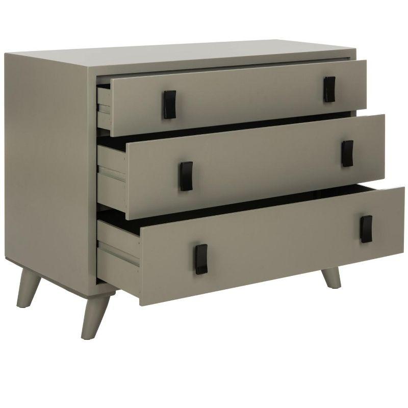 Blaize 3 Drawer Chest - CHS6601 - Dark Grey/Black - Safavieh