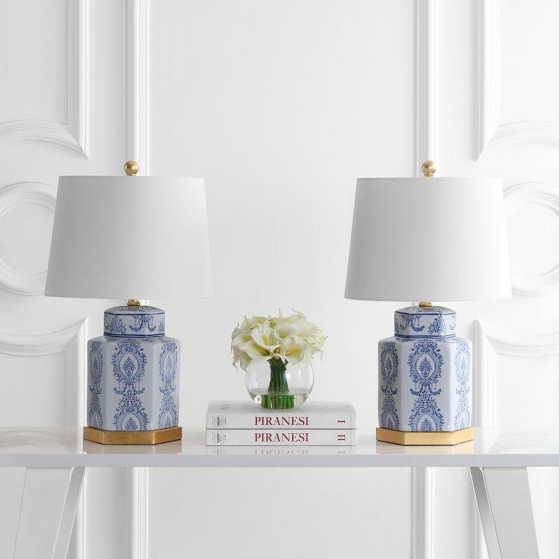 Bloomsbury Market Bodin White Ceramic Table Lamps - Set Of 2 (LED Bulbs Included)