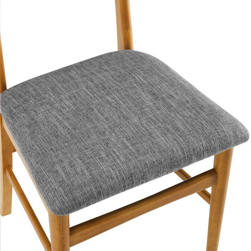 Landon Acorn Brown and Gray Upholstered Dining Chair Set of 4