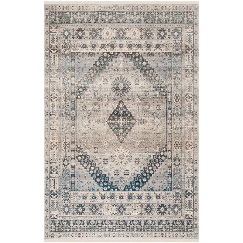 Vintage Persian VTP472 Power Loomed Area Rug - Grey/Blue - 9'x11'7" - Safavieh.