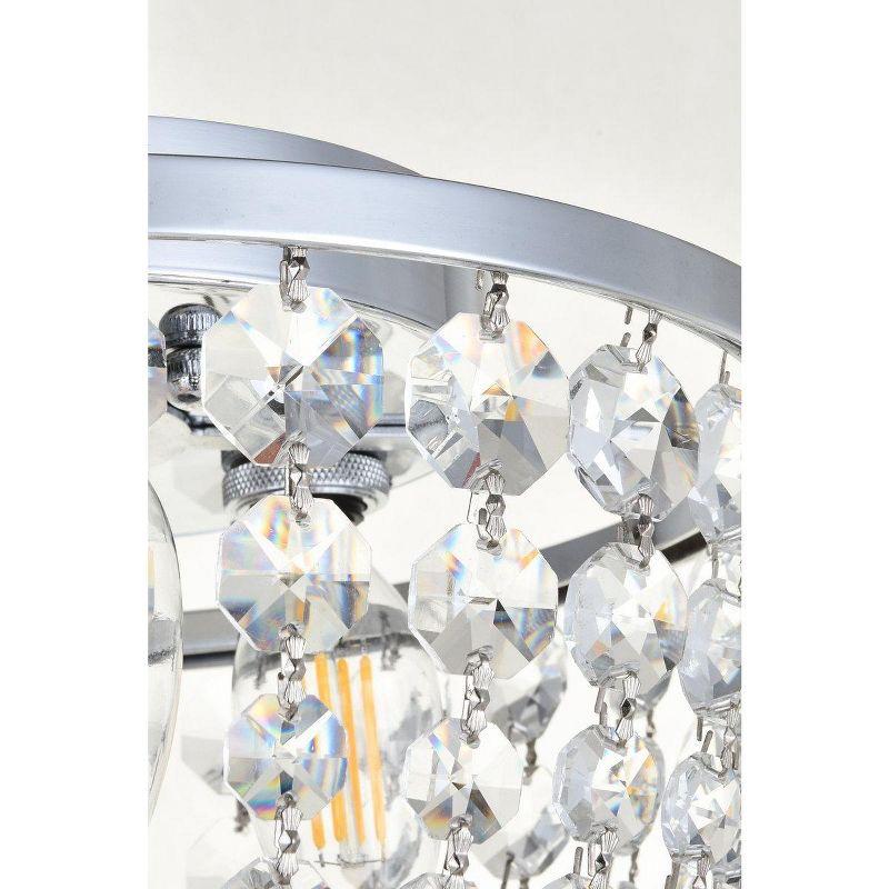 Elegant Lighting Cora 10 inch flush mount in chrome