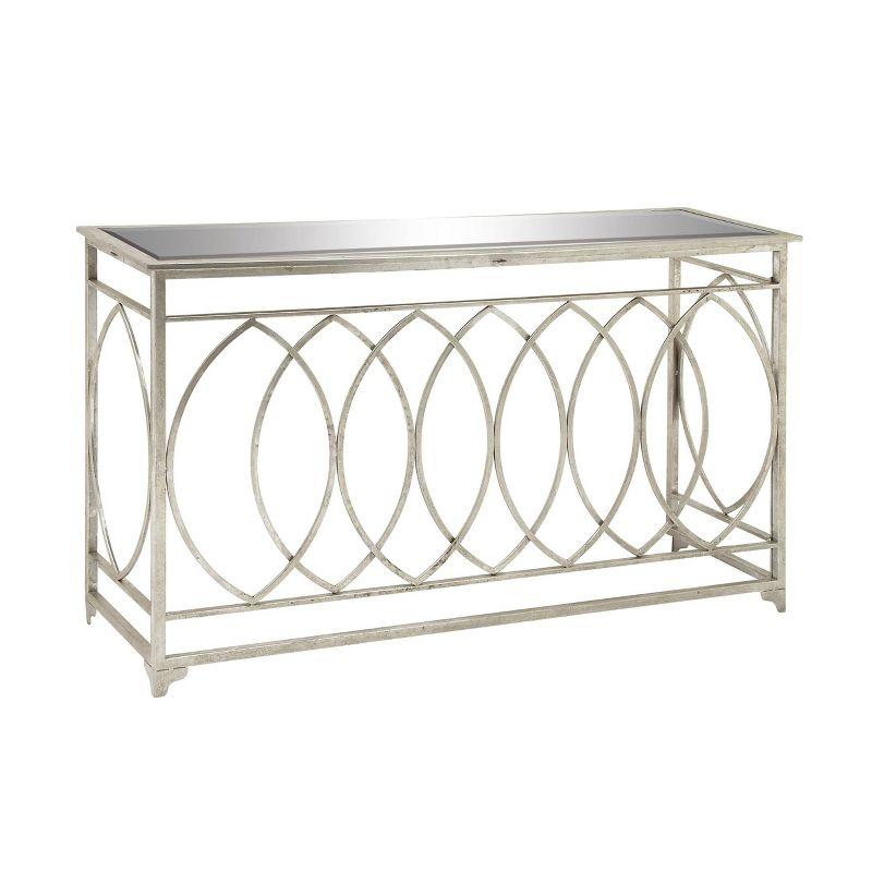 Hertfordshire 54'' Glass Top Console Table