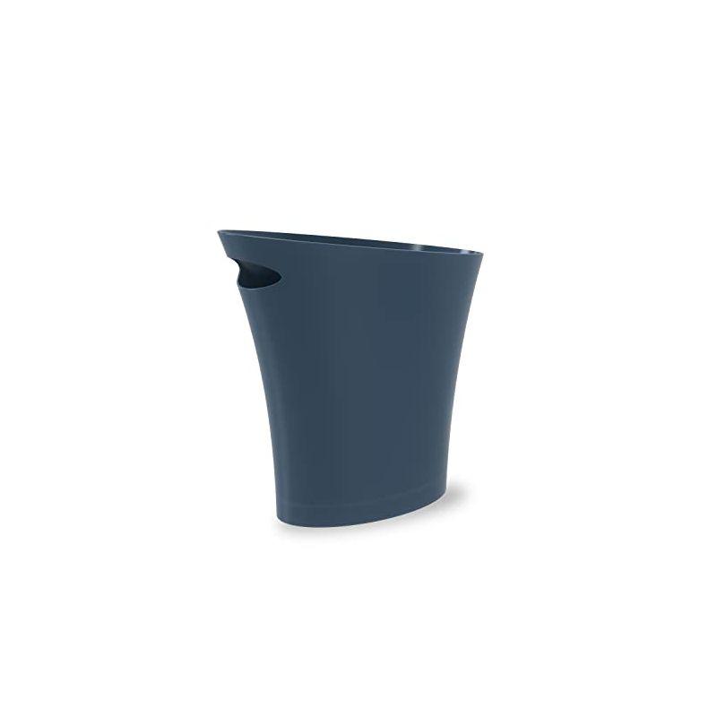 Skinny Plastic Open Waste Basket - 2 Gallons