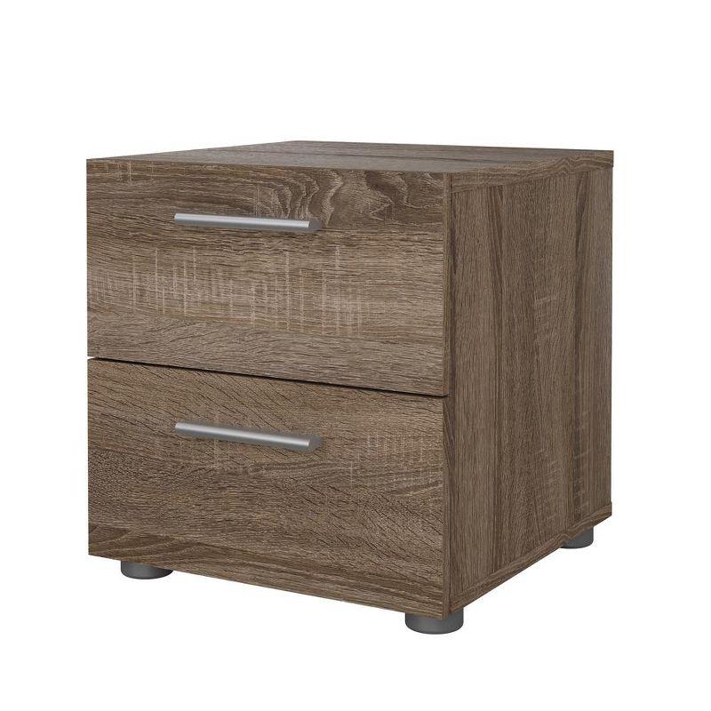 Tvilum,Austin 2 Drawer Nightstand, Truffle Oak