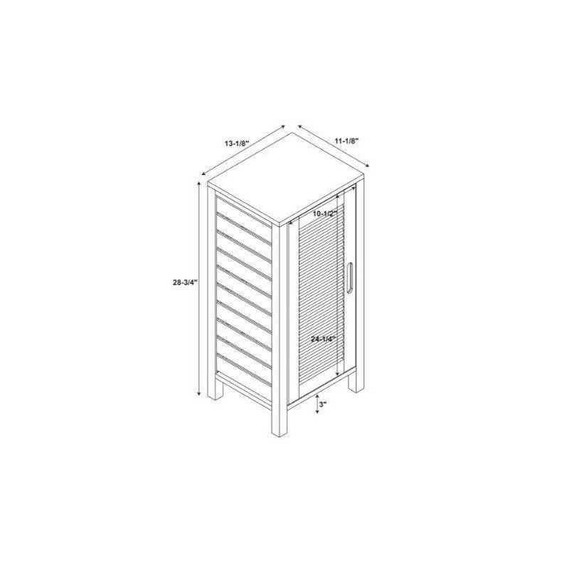 Bracken One-Door Floor Cabinet Natural - Linon