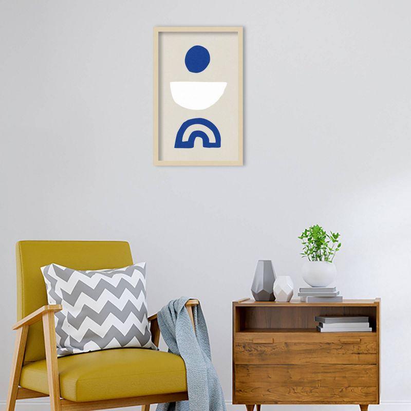 16" x 25" Life in Blue by Simon West Wood Framed Wall Art Print - Amanti Art: Modern Decor, Acrylic & Hardwood, Wire Mounted