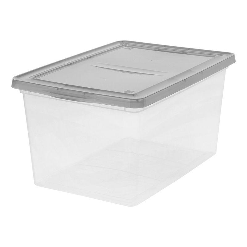 IRIS Snap Top Plastic Storage Bin