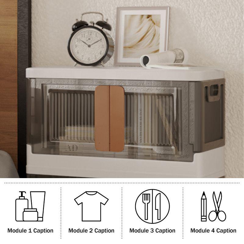 Home-Complete 8.4 Gal Foldable Storage Bin with Lid