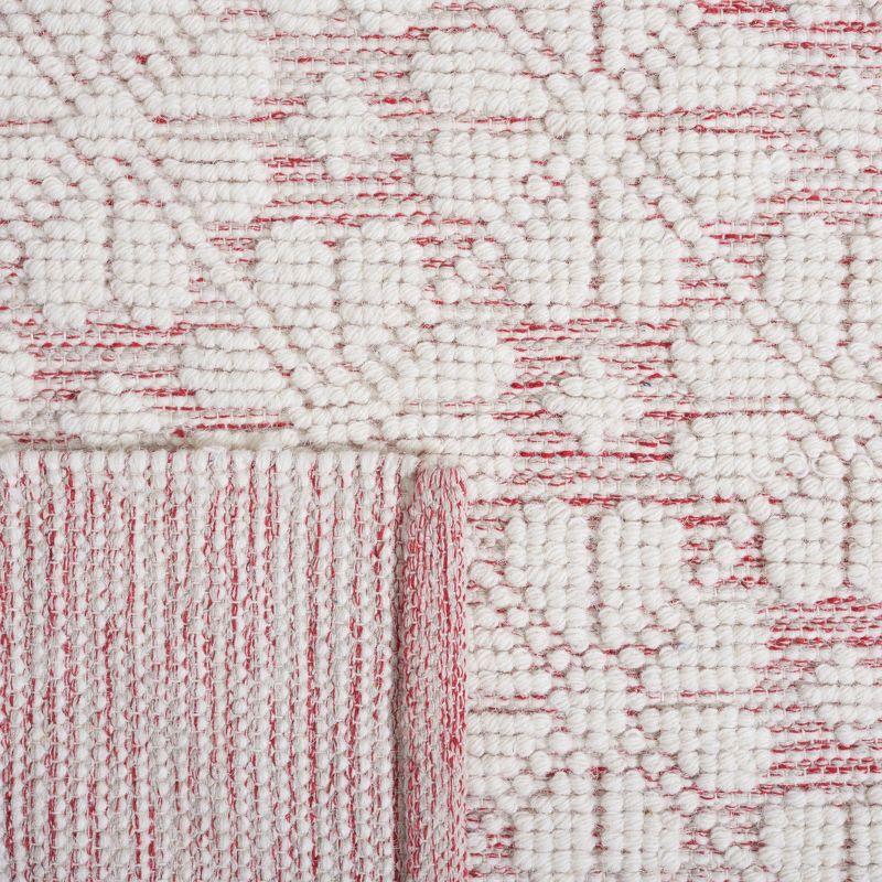 Vermont VRM303 Hand Woven Area Rug - Ivory/Red - 4'x6' - Safavieh.