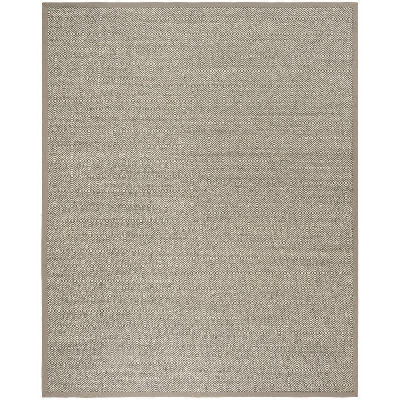 Natural Taupe Hand-Knotted Cotton Area Rug 8' x 10'