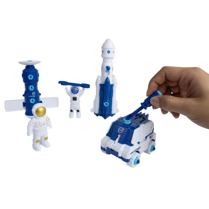 Space Adventure Build Your Own Space Station Playset 7pcs NASA Toy Kids 3+