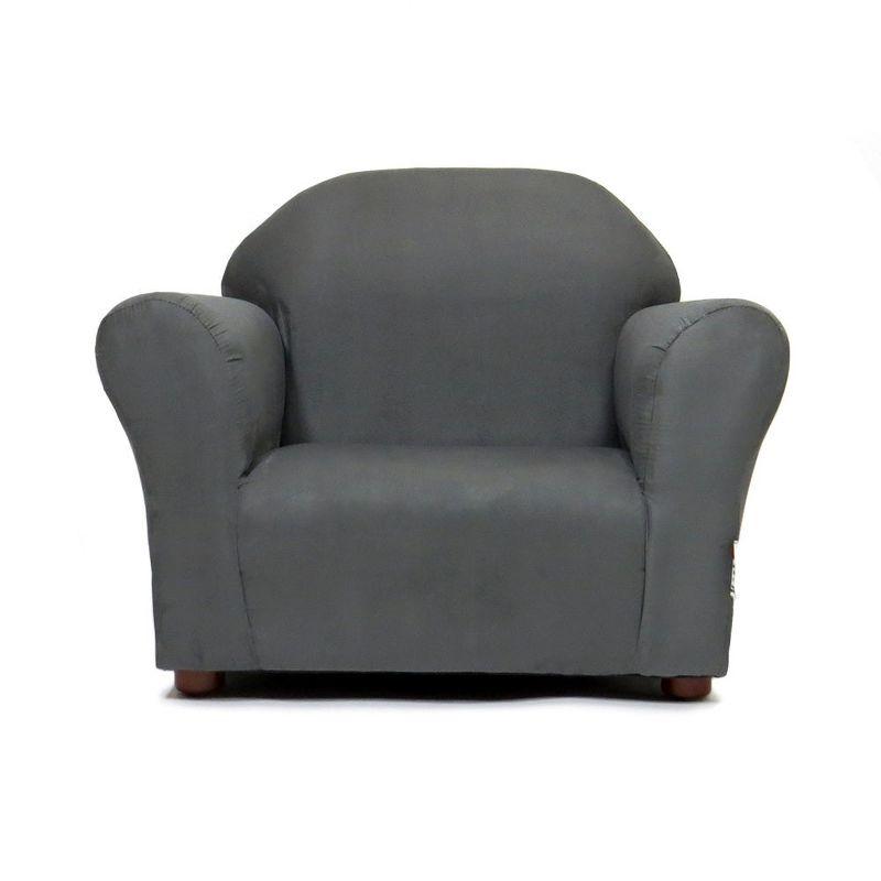 Keet Keet Roundy Microsuede Chair Charcoal