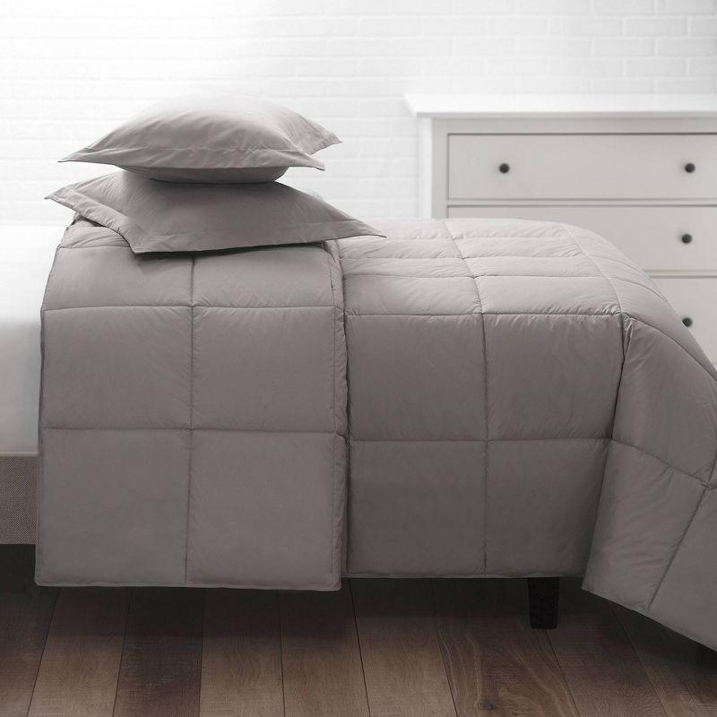 Cotton Twill Down Comforter - Allied Home