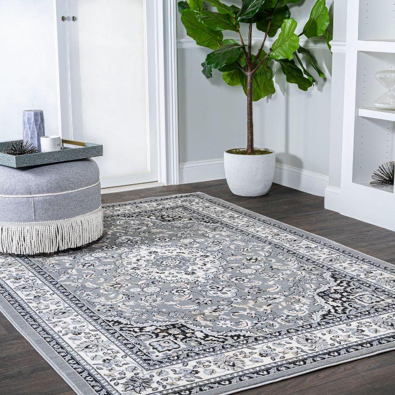 Palmette Modern Persian Floral Area Rug - JONATHAN Y