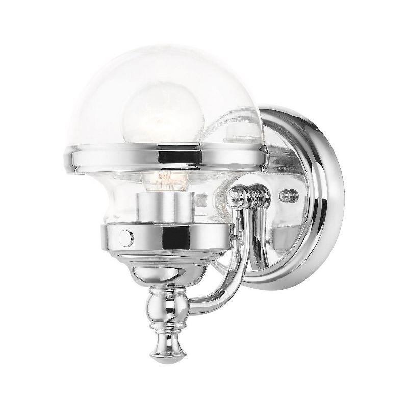 Livex Lighting Oldwick 1 - Light Vanity in  Polished Chrome