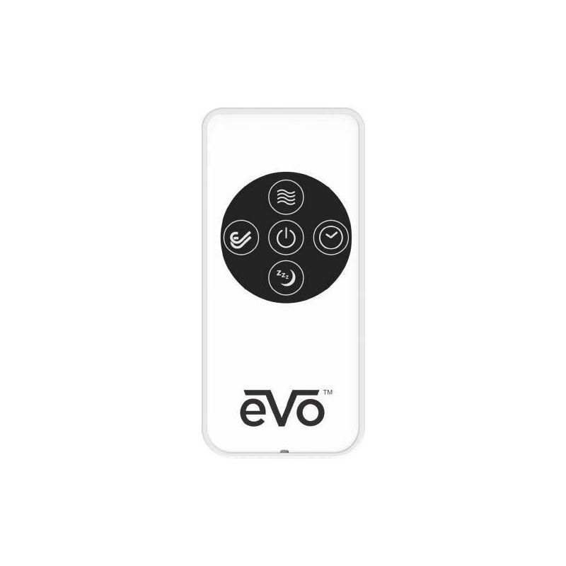 EVO Low Profile Oscillating Window Fan Air Circulator: Portable, Quiet, 4 Speeds, Remote, ETL Listed, 200-500 sq. ft.