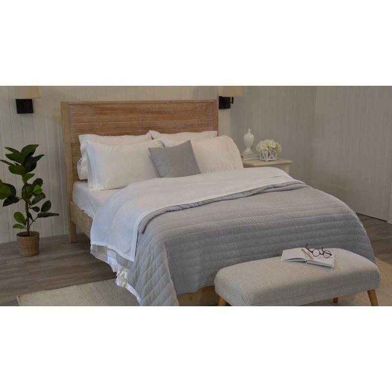 FreshFolds Ultra-Soft Cotton Heathered Melange Jersey Knit Sheet Set