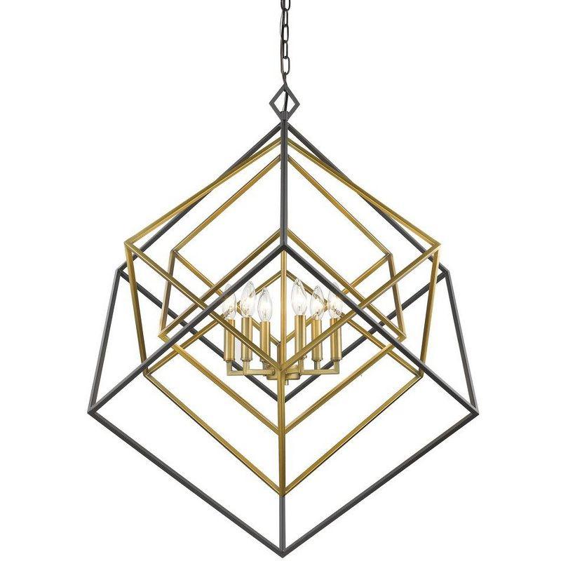 Z-Lite Euclid 6 - Light Chandelier in  Olde Brass/Bronze