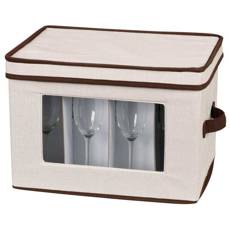 Champagne Flute Storage Box, 12 Sturdy Compartments