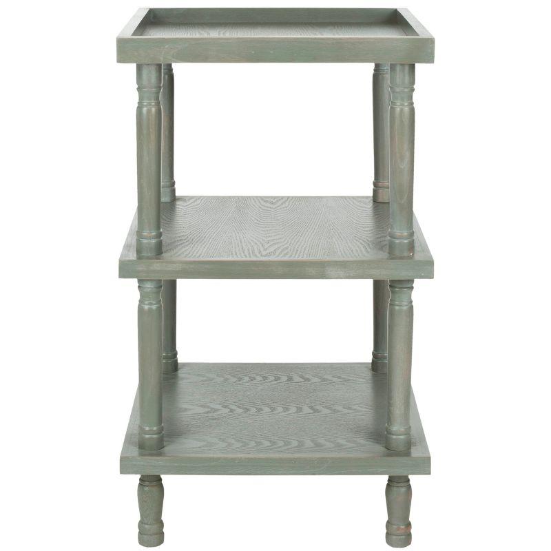 Esmeralda 3 Tier Side Table- Ash Grey - Safavieh.