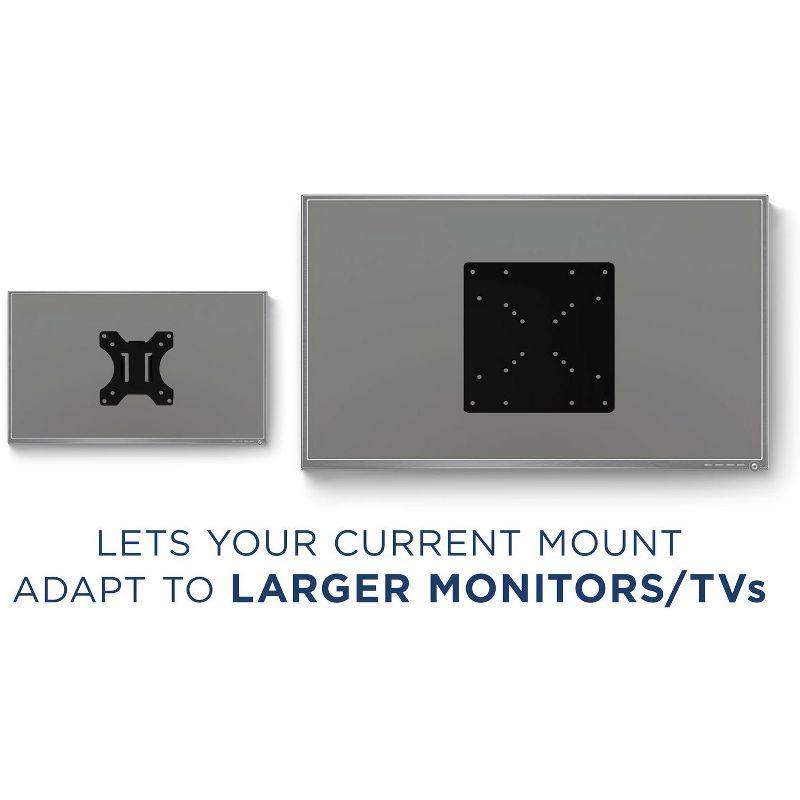 Mount-It! VESA Mount Adapter Plate - Monitor and TV Mount Extender Conversion Kit Allows 75x75, 100x100 to Fit Up to 200x200 and 200x100 mm Patterns