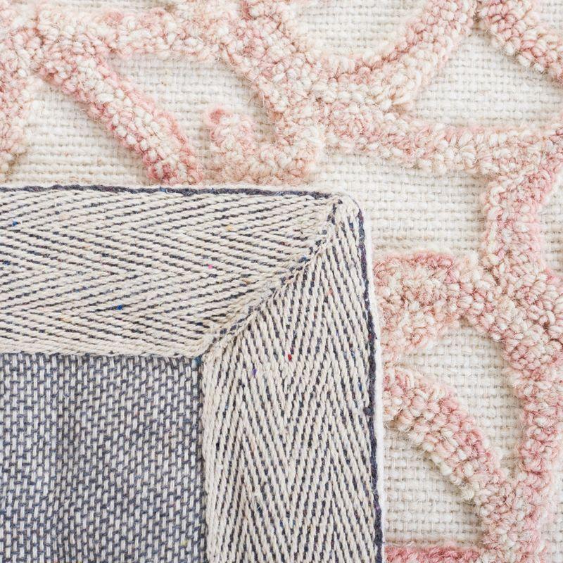Trace TRC103 Hand Tufted Runner Rug - Ivory/Pink - 2'3"x8' - Safavieh.