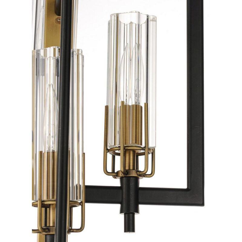 Maxim Lighting Flambeau 6 - Light Chandelier in  Black/Antique Brass