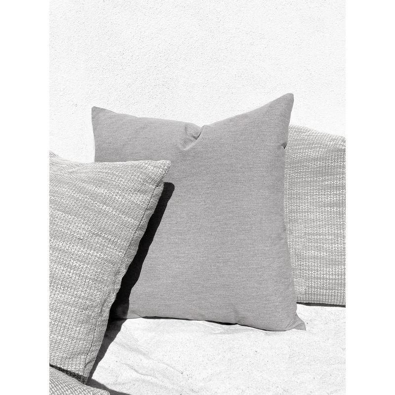 Luxe Essential Grey Indoor Outdoor Pillow