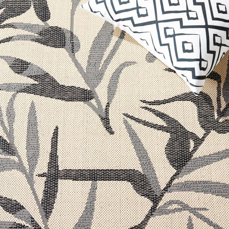 Courtyard CY7425 Power Loomed Indoor/Outdoor Area Rug - Beige/Anthracite - 8'x11' - Safavieh.
