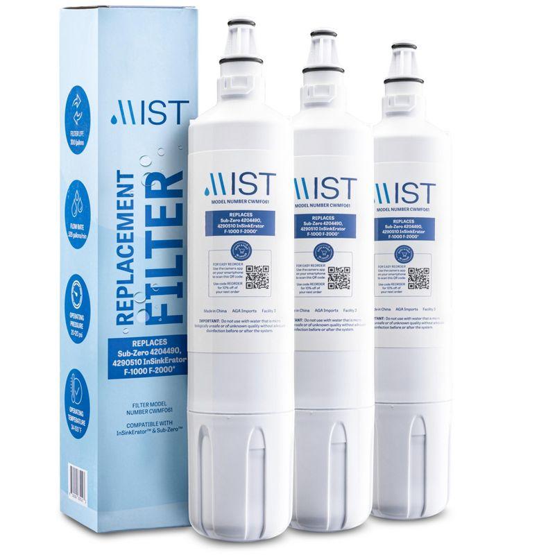 Mist Replacement Compatible with Sub-Zero 4204490, Insinkerator F-1000 F-2000 Refrigerator Filter