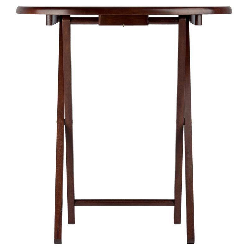 5pc Nathan Snack Table Set In Cappuccino Brown - Winsome