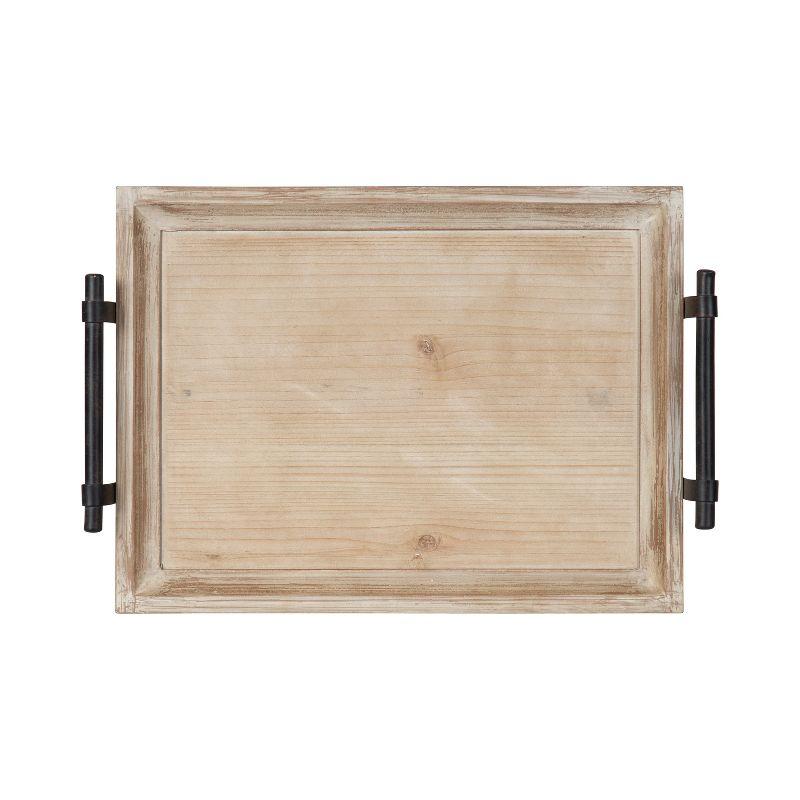 Kate and Laurel Bruillet Tray, 12x16, Brown