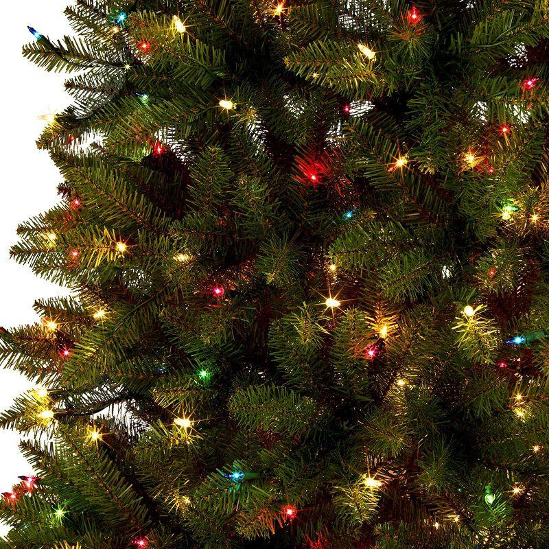 7.5 ft Pre-Lit Fir Artificial Christmas Tree with Multicolor Lights