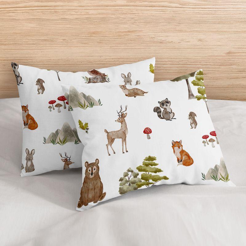 Watercolor Woodland Forest Animals Full / Queen Comforter Set by Sweet Jojo Designs