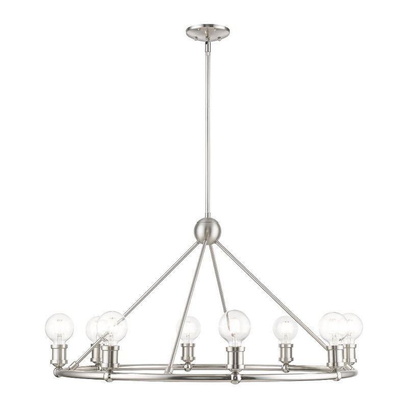 Lansdale 34" Brushed Nickel 8-Light Chandelier