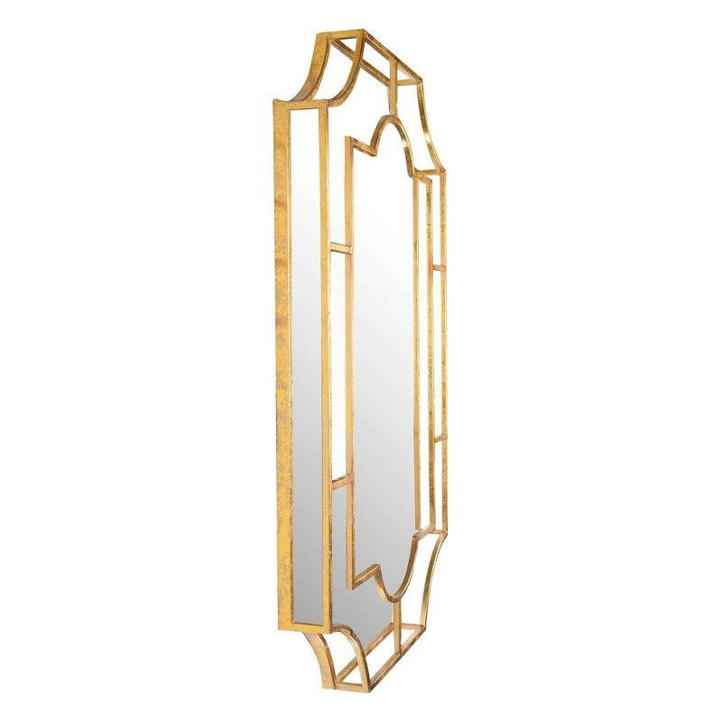 Storied Home Vintage Metal Framed Wall Mirror