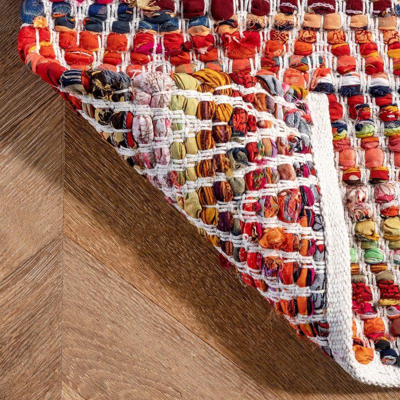 3'x5' Hand Woven Chevron Rochell Area Rug Magenta - nuLOOM: Flatweave, Contemporary, Indoor, Polyester & Cotton