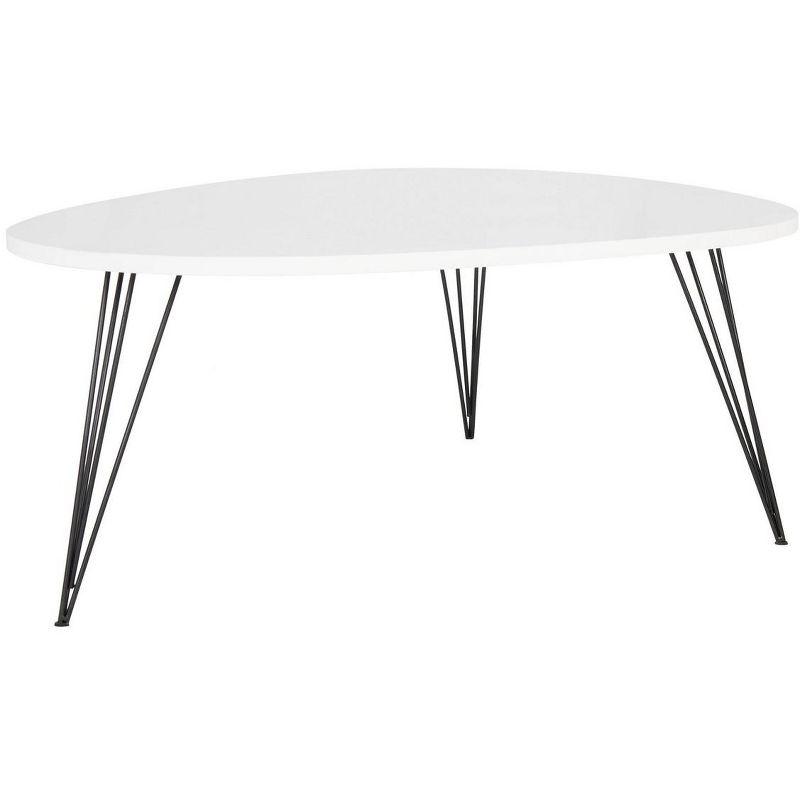 Wynton Coffee Table - White/Black - Safavieh