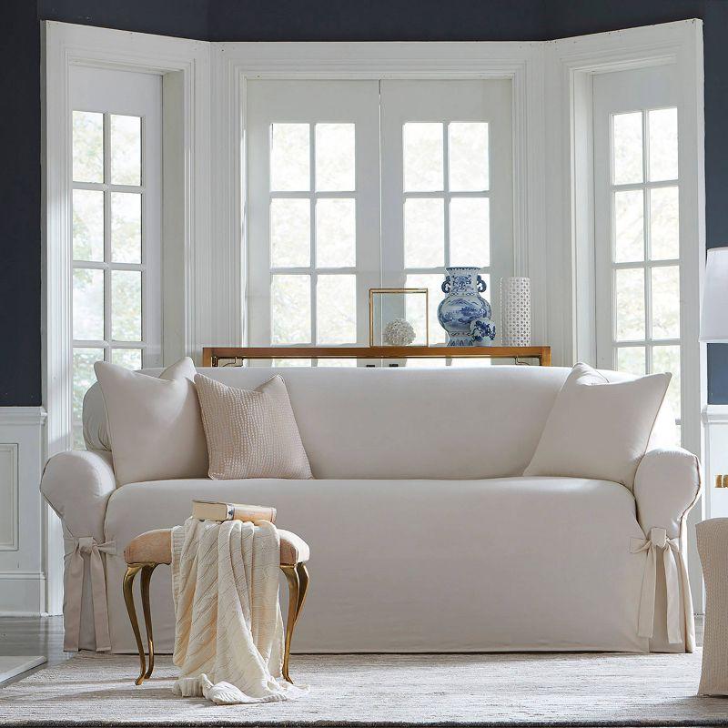 Cotton Box Cushion Sofa Slipcover