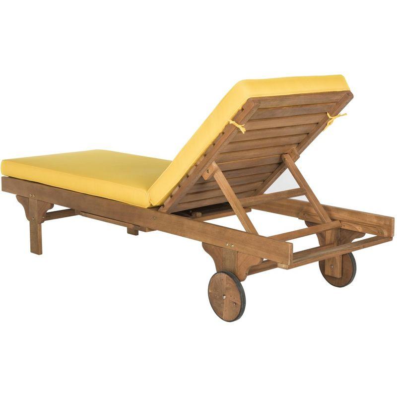 Newport Lounge Chair - Outdoor - PAT7022 - Natural/Yellow -Safavieh